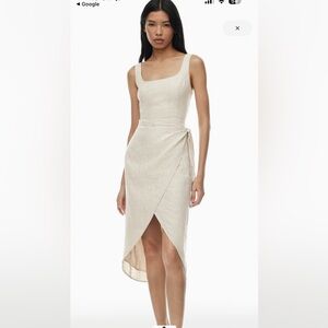 Aritzia Wilfred Saturn Linen Midi Size 2